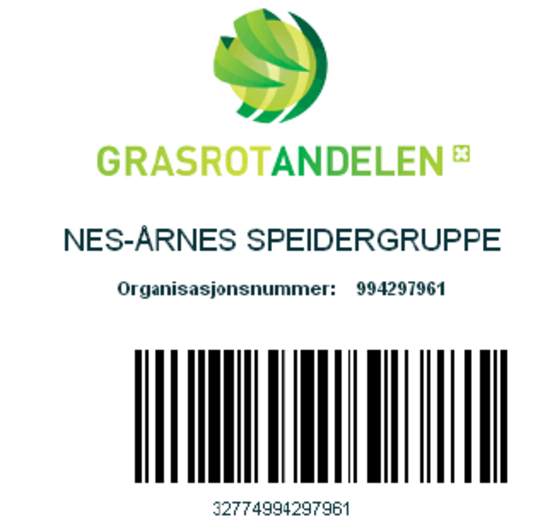 Grasrotandelen strekkode Grasrotandelen strekkode